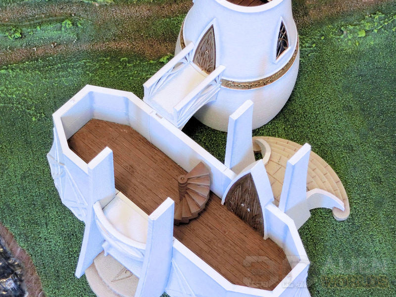 High Elf House & Tower Game Terrain