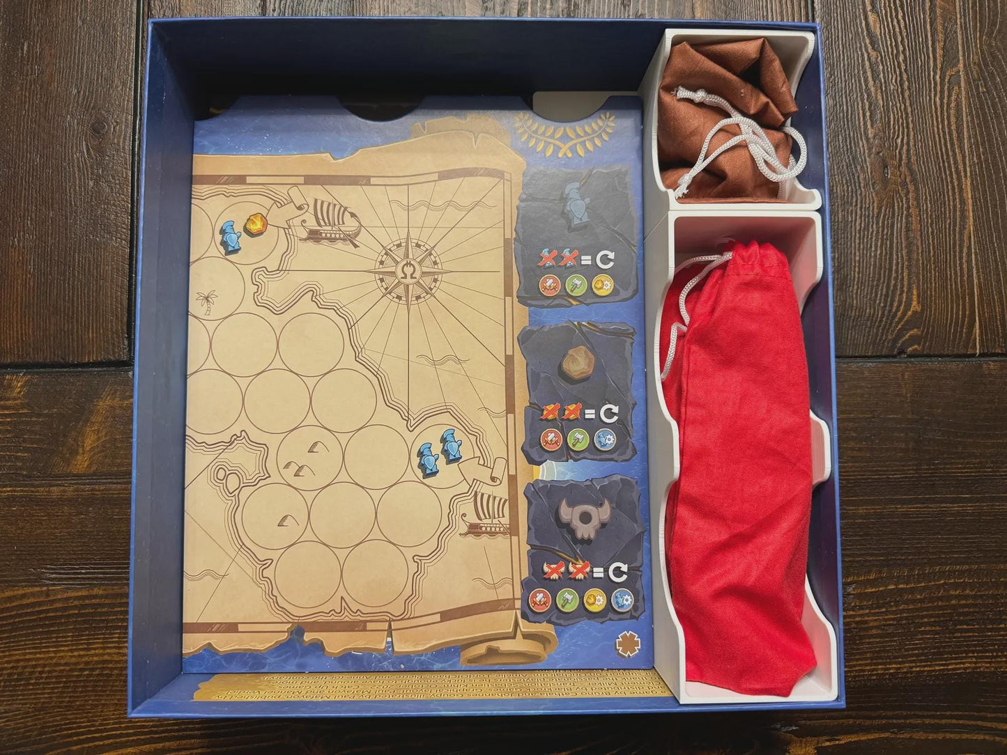 Orichalcum Game Organizer โ 3D-Printed Insert, Premium Sleeve Support, No Lid Lift, Eco Friendly Studio - KreativLayers