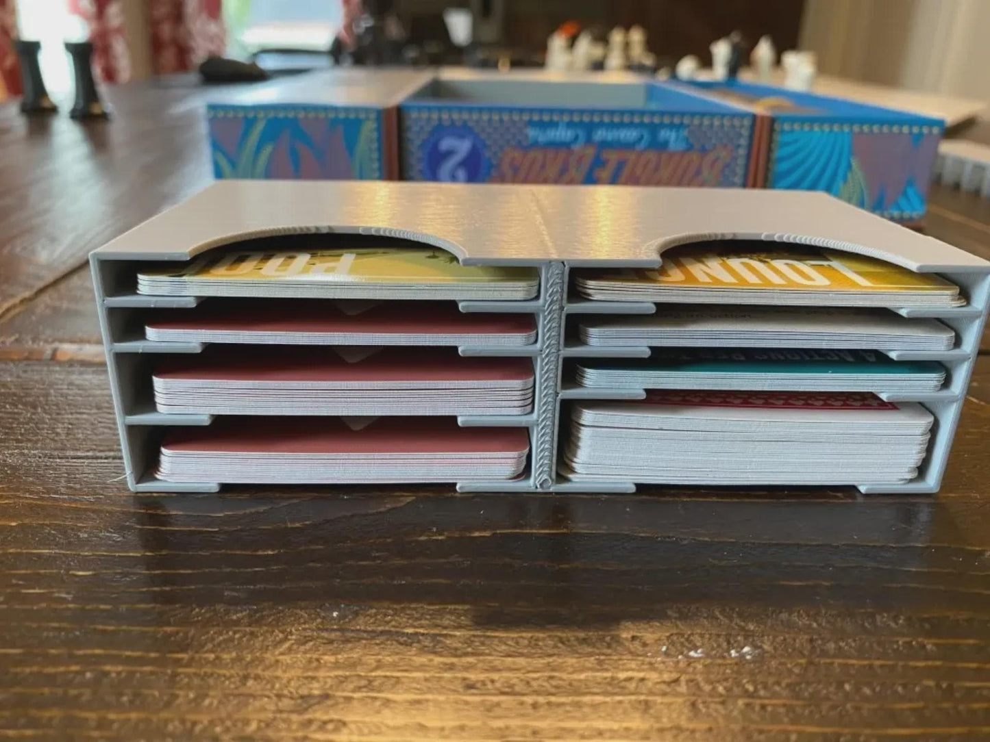 Burgle Bros. 2 Board Game Organizer - Made Using Solar Power and Sustainable Materials