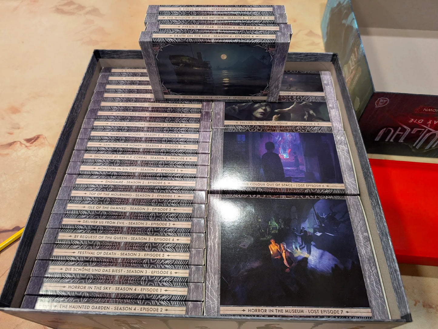 Cthulhu Death May Die Insert (Holds Season 1, 2, 3, 4, Unknowable, Goat, Yog, Ithaqua, Animal Allies) - KreativLayers