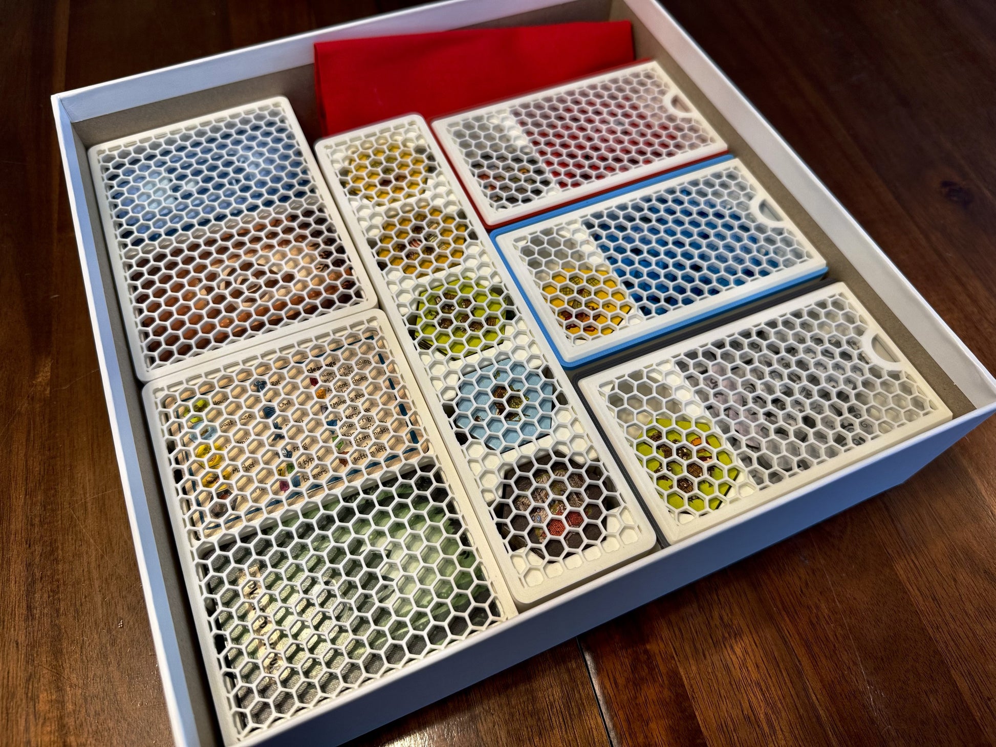 Emberleaf Game Insert by KreativLayers, featuring organized compartments for board game components and accessories.
