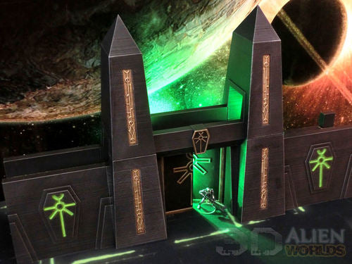 Necrontyr Tombcity Wall Set Game Terrain