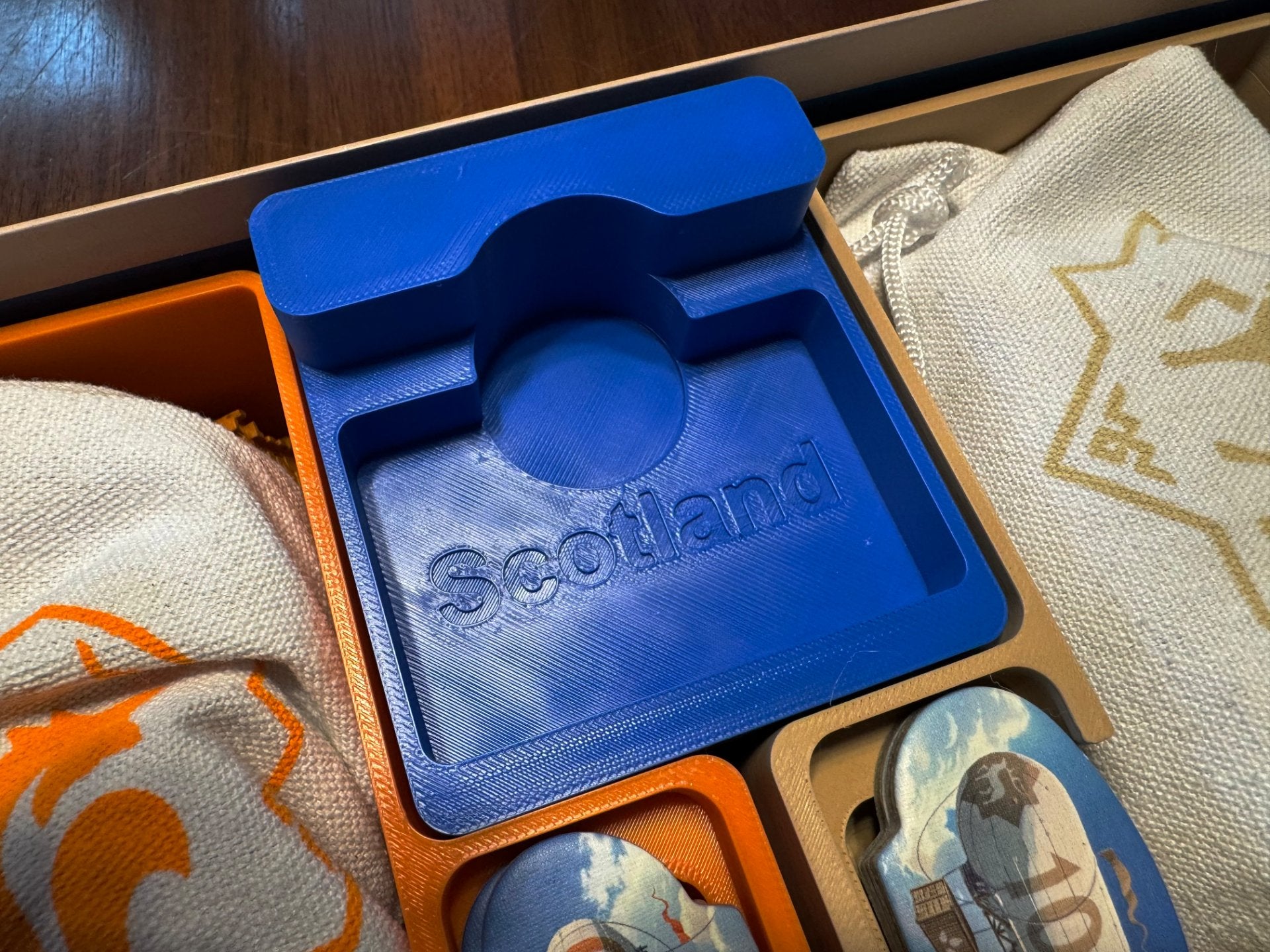 Rebirth Board Game Insert by KreativLayers, featuring organized compartments for game pieces and cards.