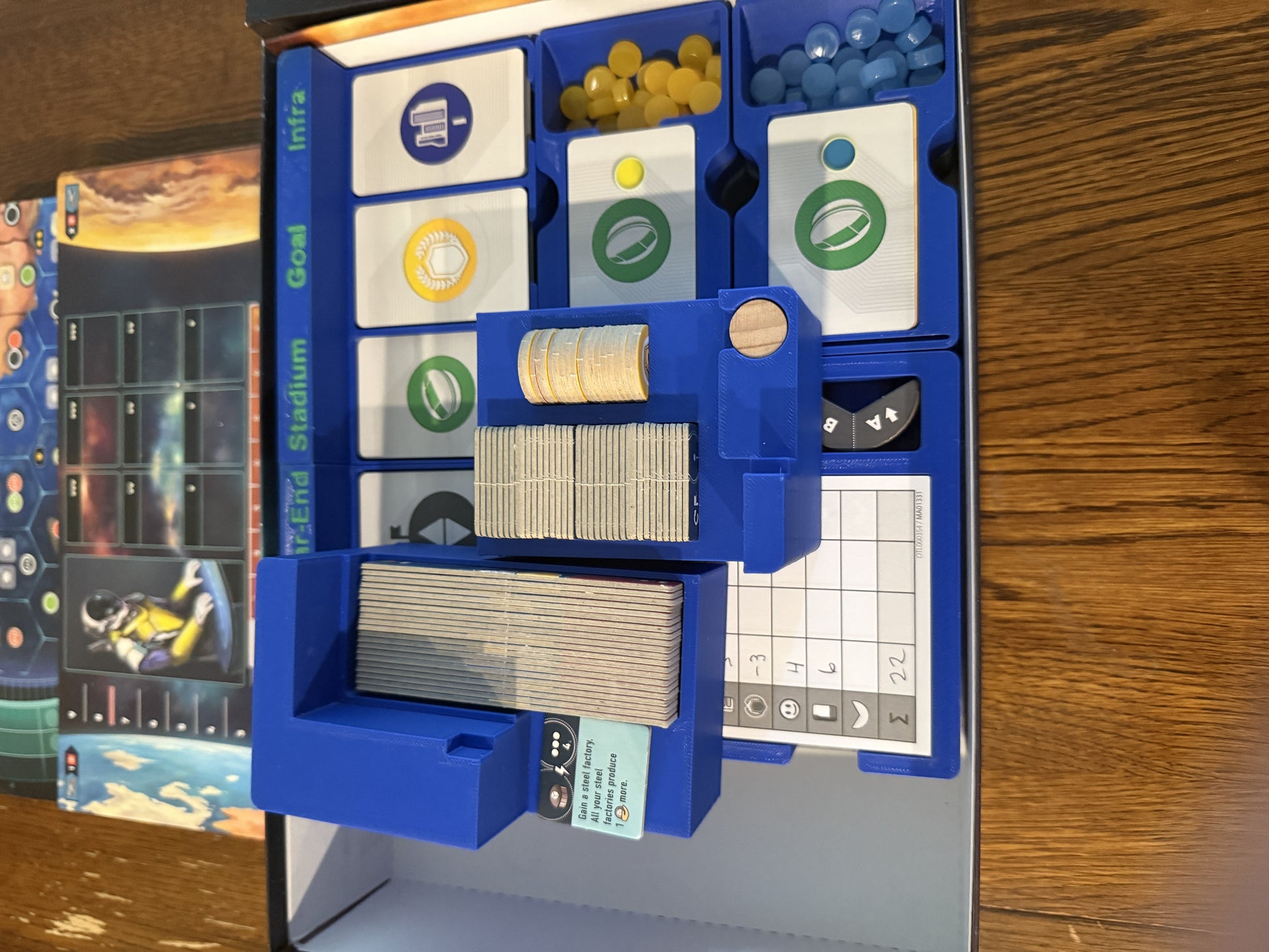 Evacuation Game Insert by KreativLayers, showcasing a structured board game organizer for enhanced game setup and storage.