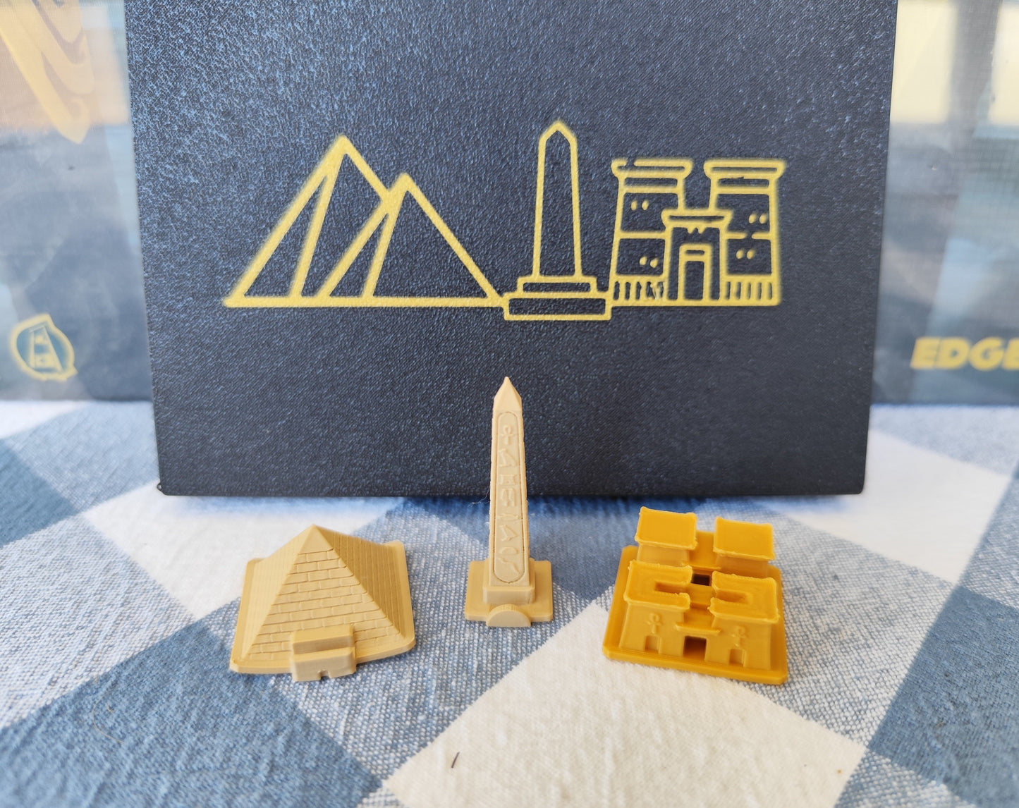 KreativLayers Ankh Gods of Egypt board game organizer with compartments for game pieces and cards.