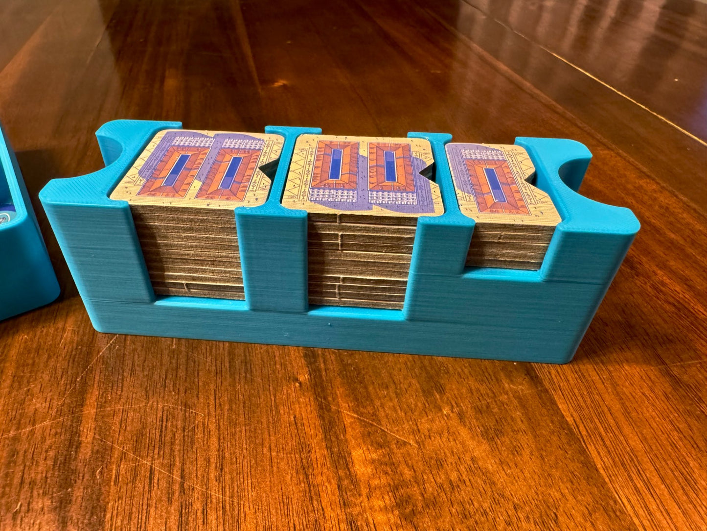 Lisboa Deluxe Board Game Organizer by KreativLayers with multiple compartments and a sleek design for easy game setup.
