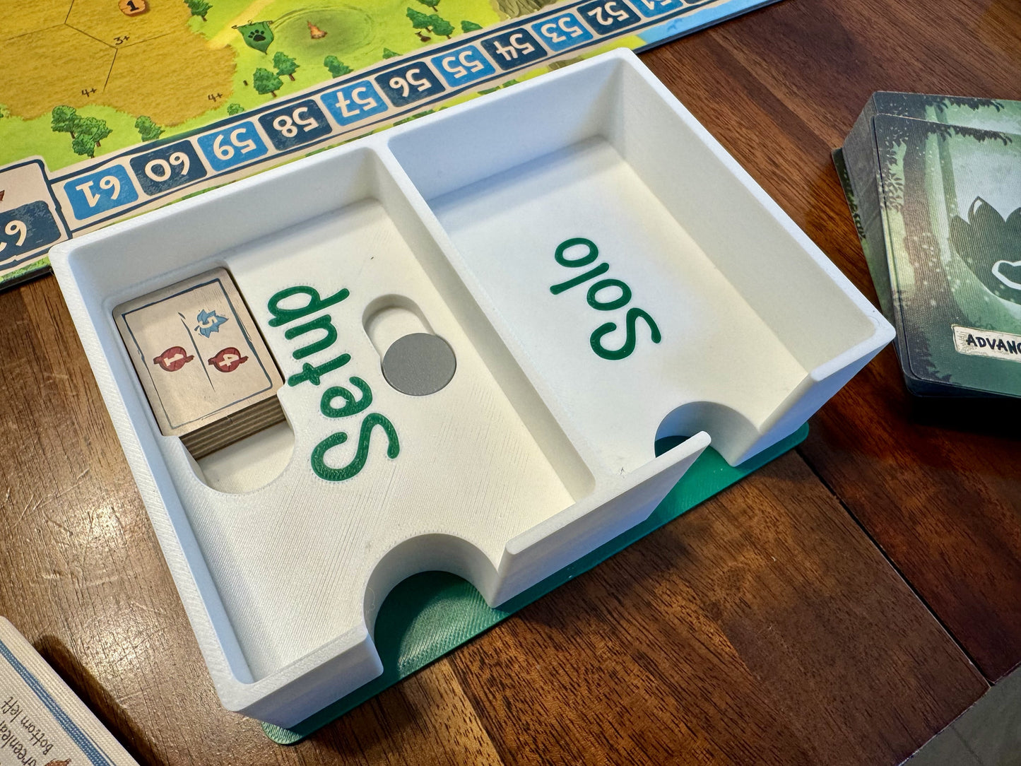 Emberleaf Game Insert by KreativLayers, featuring compartments for organizing board game components effectively.