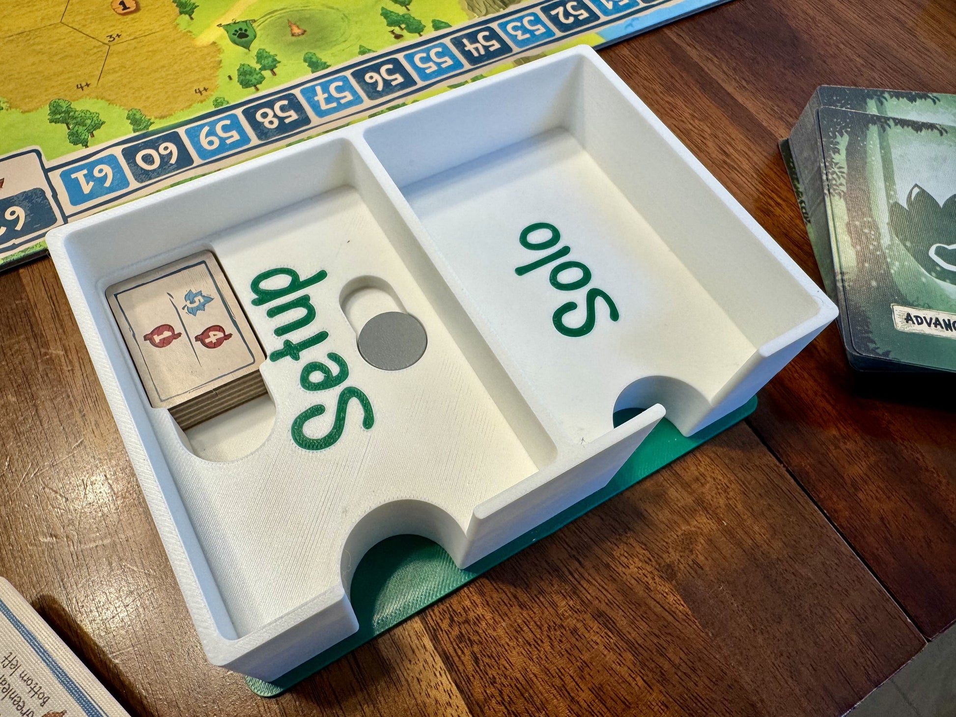 Emberleaf Game Insert by KreativLayers, featuring compartments for organizing board game components effectively.