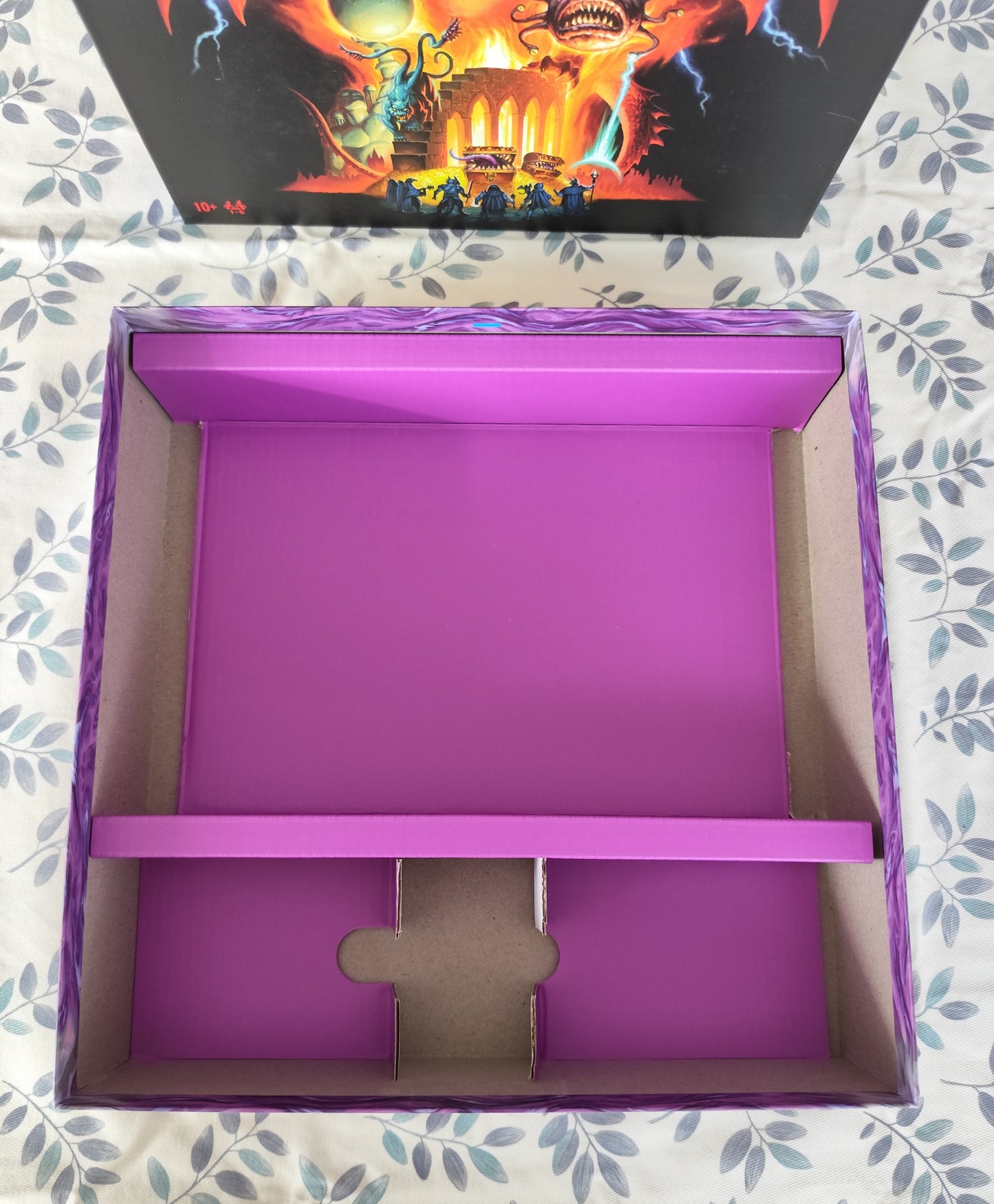 Horrified Dungeons & Dragons board game organizer by KreativLayers with compartments for game pieces and cards.