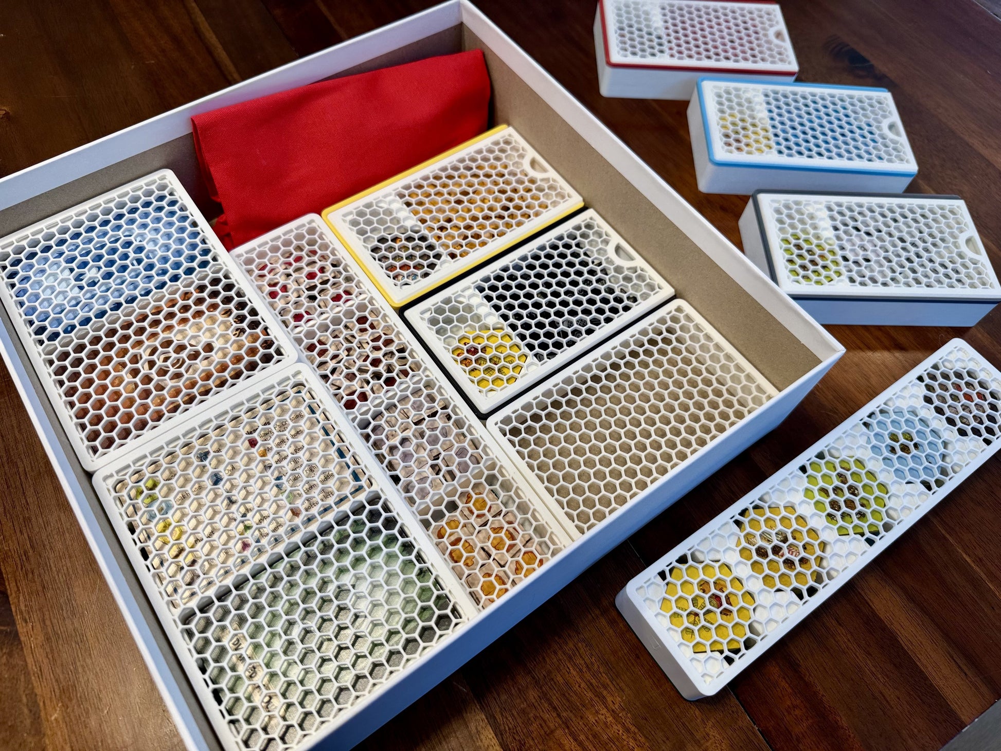 Emberleaf Game Insert by KreativLayers, showing organized board game components in a sturdy, custom-fit design.