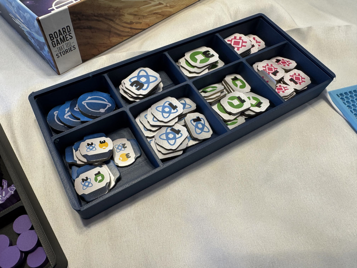 KreativLayers Age of Galaxy Second Edition board game organizer with custom compartments and sturdy design.