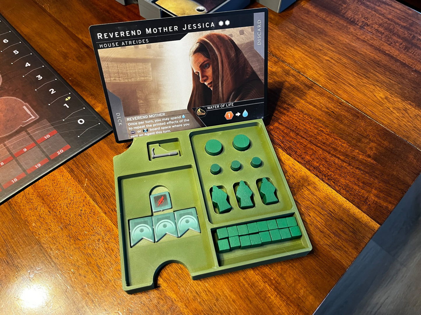 Dune Imperium Uprising board game organizer by KreativLayers with compartments for game components and cards.
