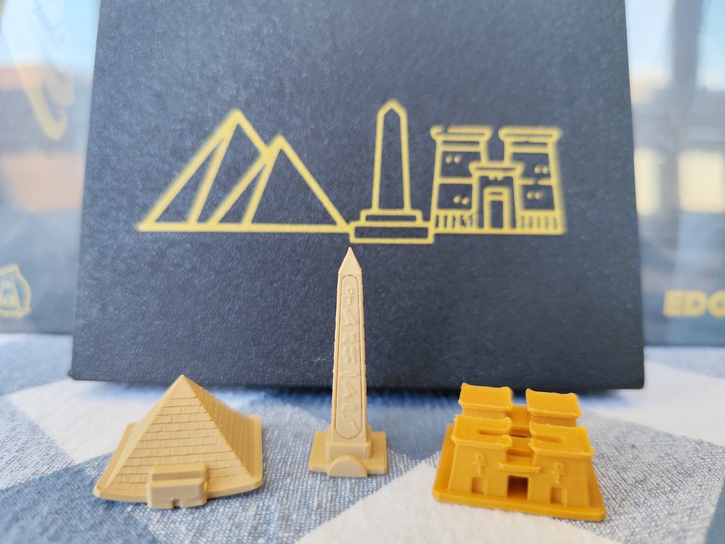 Ankh Gods of Egypt board game organizer by KreativLayers with compartments for game pieces and cards.