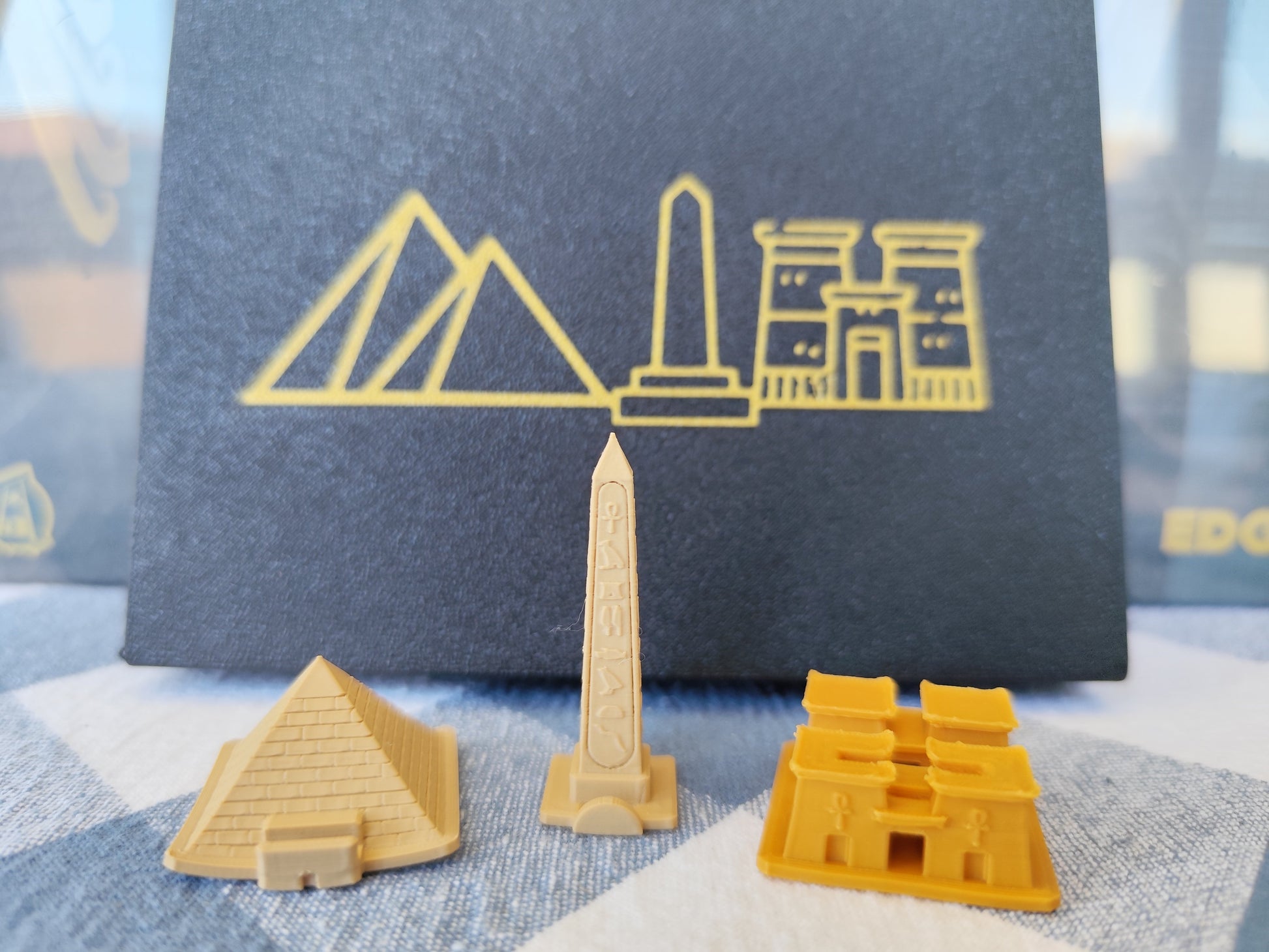 Ankh Gods of Egypt board game organizer by KreativLayers with compartments for game pieces and cards.