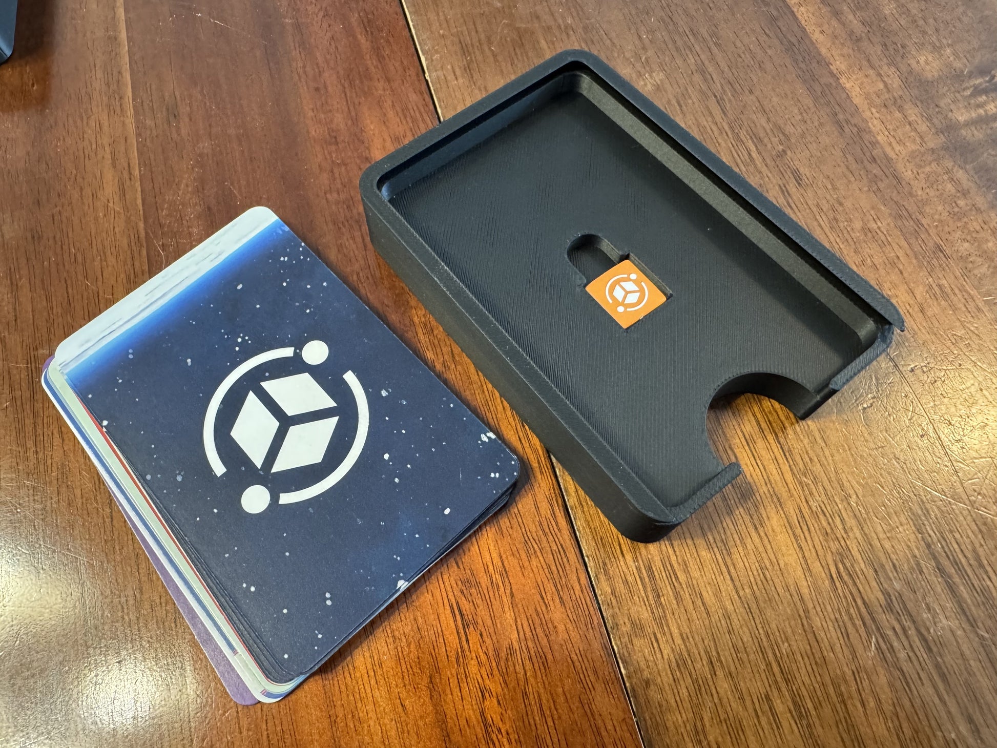 KreativLayers Shackleton Base Insert, a board game organizer with compartments for cards, tokens, and game pieces.