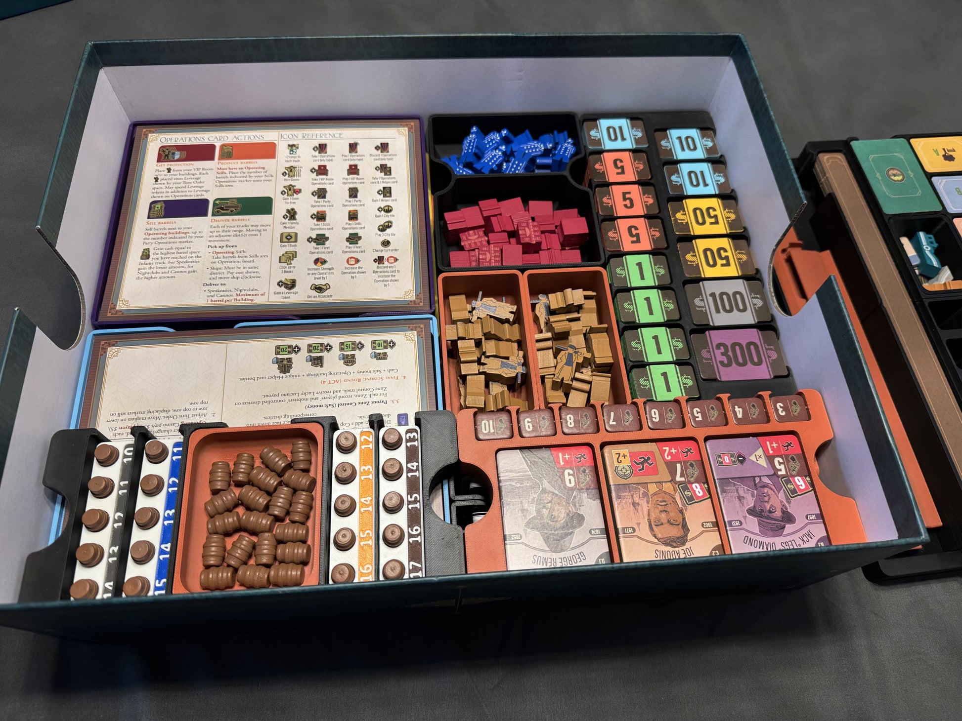 KreativLayers Speakeasy Board Game Insert, designed for organized game components and easy setup.