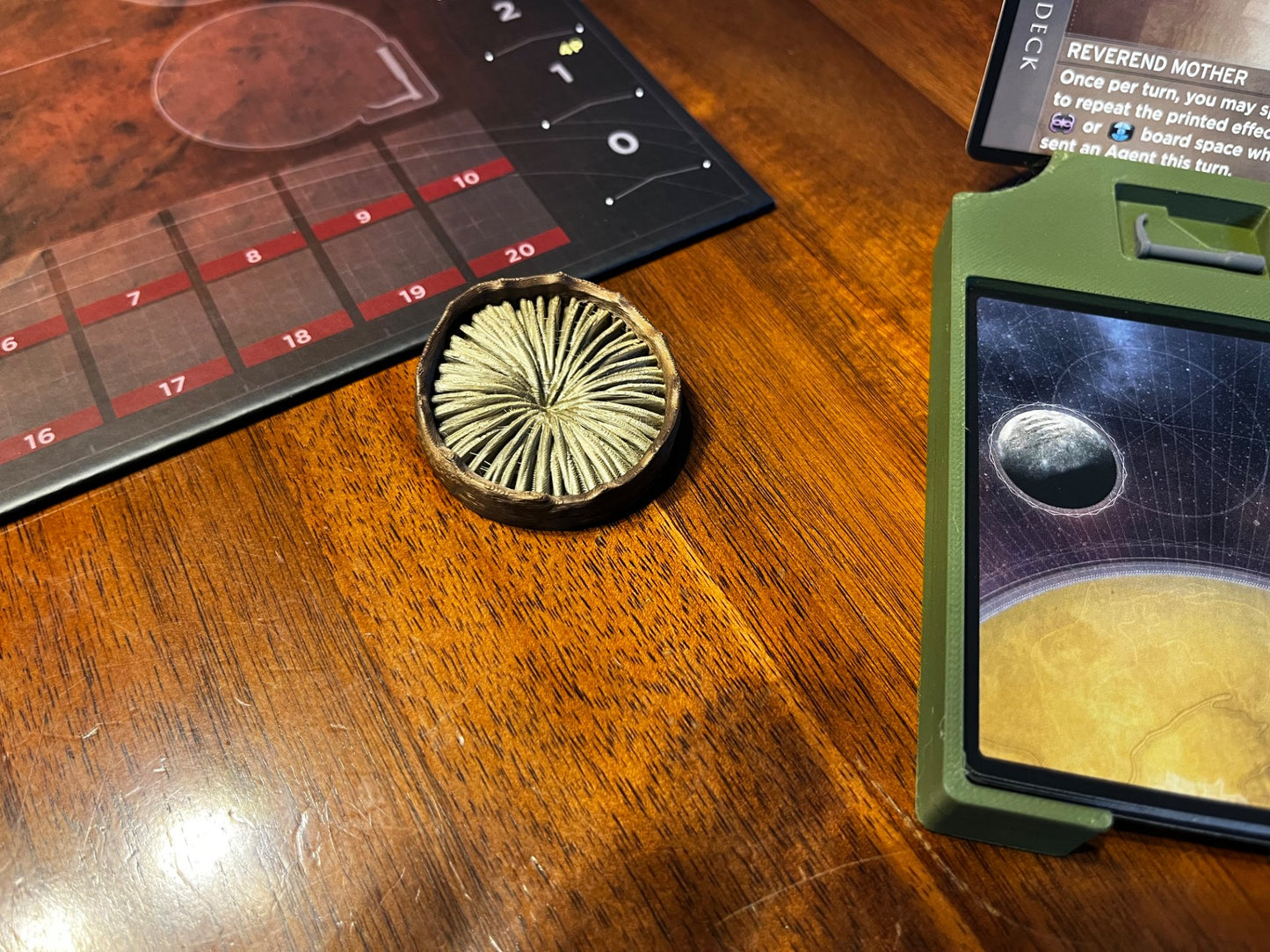 Dune Imperium Uprising board game organizer by KreativLayers, featuring compartments for cards and tokens.