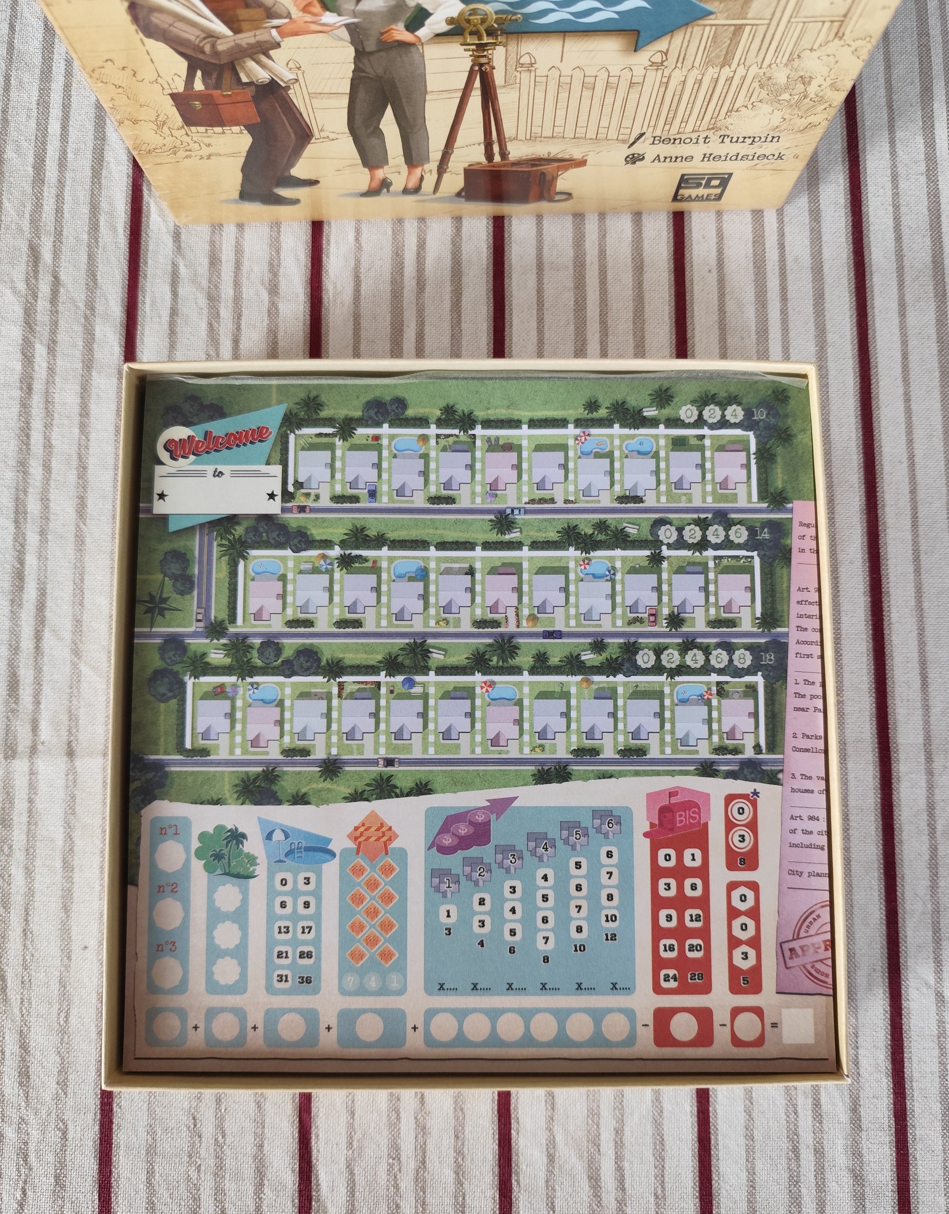 KreativLayers Welcome To INSERT board game organizer with compartments for game components and cards.