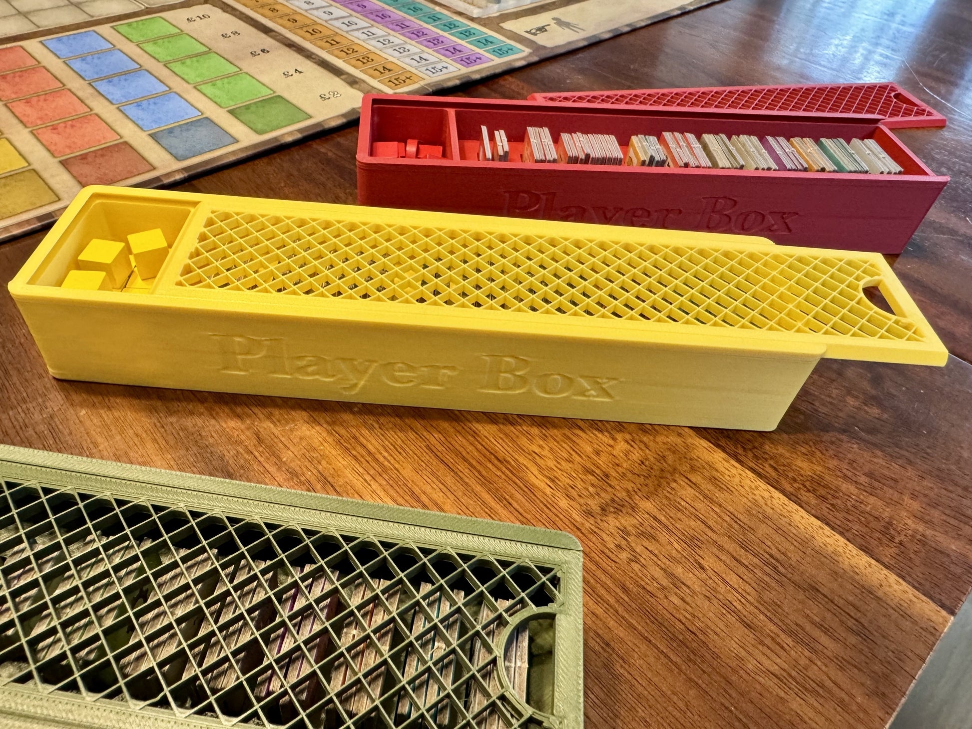KreativLayers Arkwright Game Insert with worker overlay for organized board game components and easy setup.