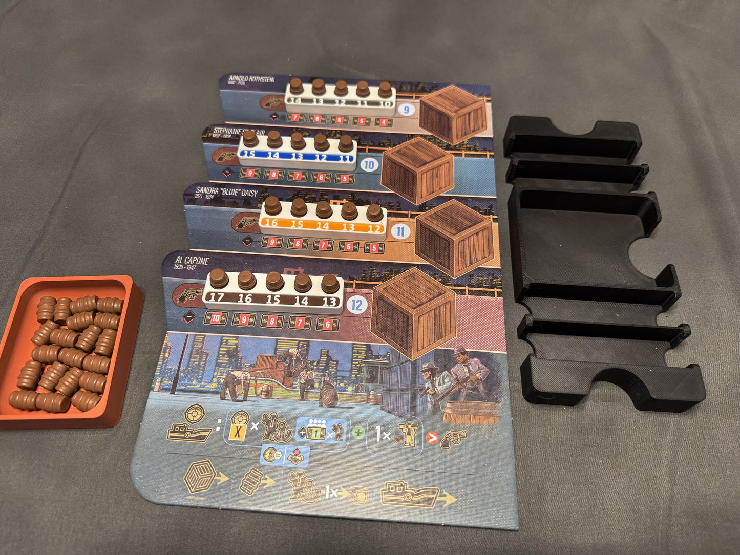KreativLayers Speakeasy Board Game Insert, a custom organizer designed to neatly hold game components and accessories.