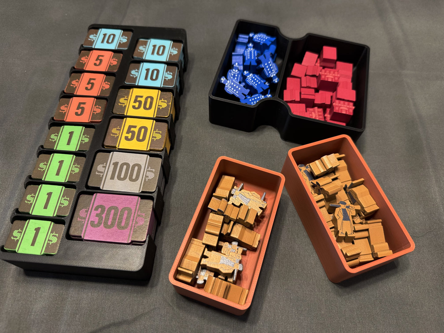 KreativLayers Speakeasy Board Game Insert, designed to organize game components efficiently in a neat layout.