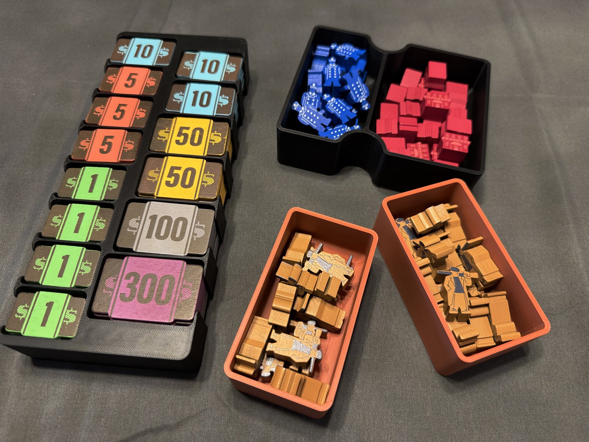 KreativLayers Speakeasy Board Game Insert, designed to organize game components efficiently in a neat layout.