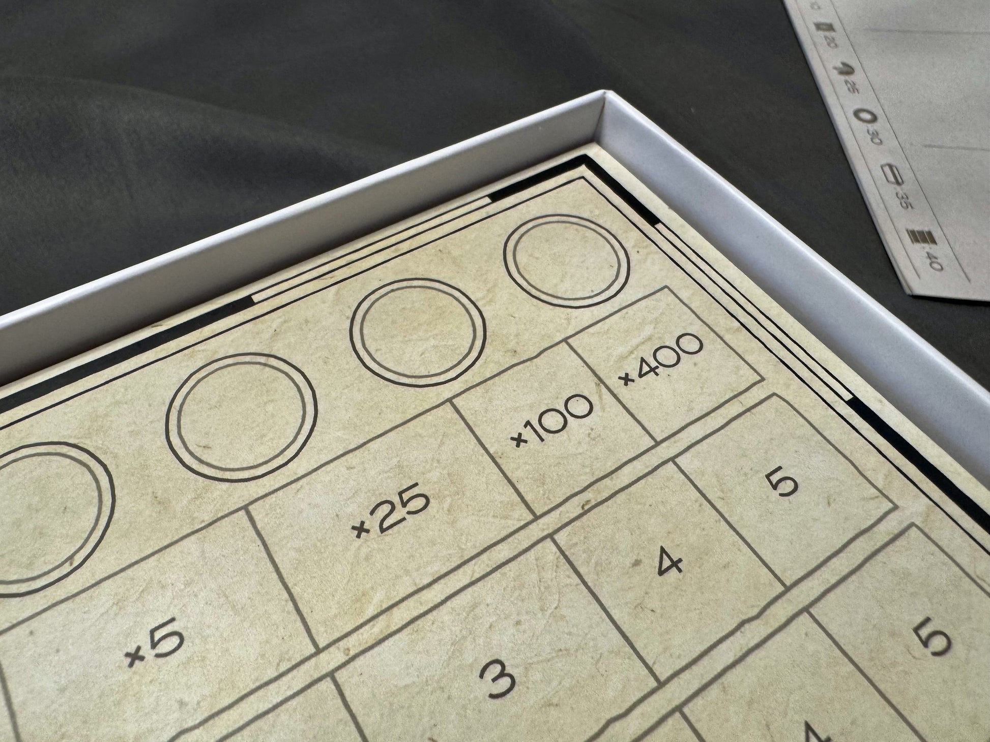 Manhattan Project Energy Empire board game organizer by KreativLayers, featuring compartments for game components.