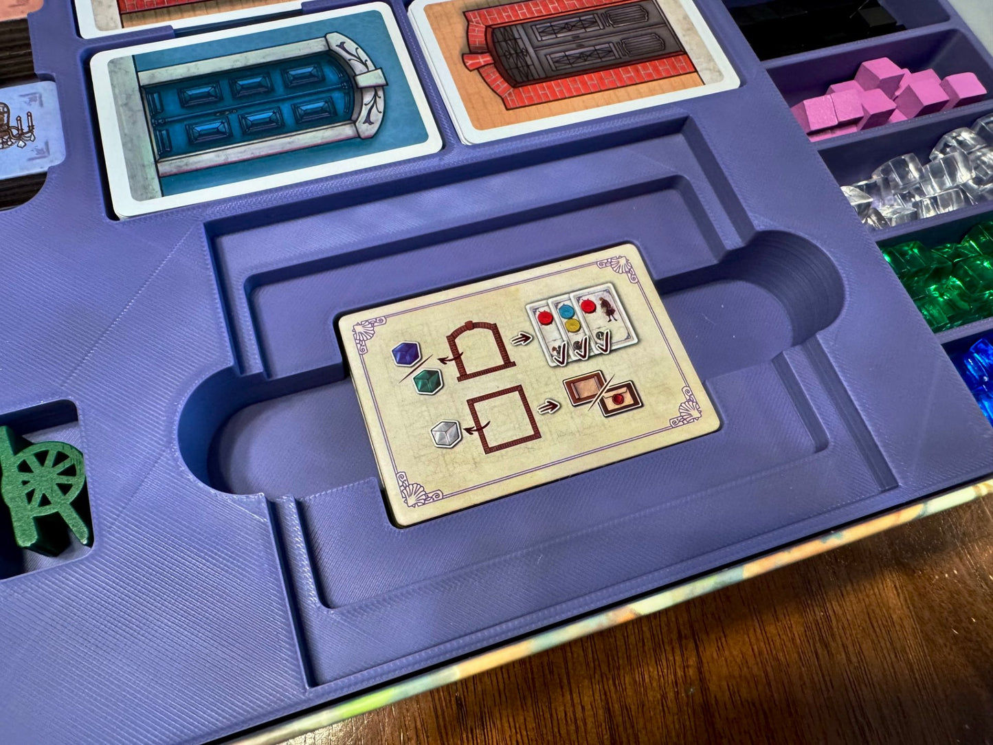 KreativLayers board game organizer insert designed for efficient storage and easy access to game components.