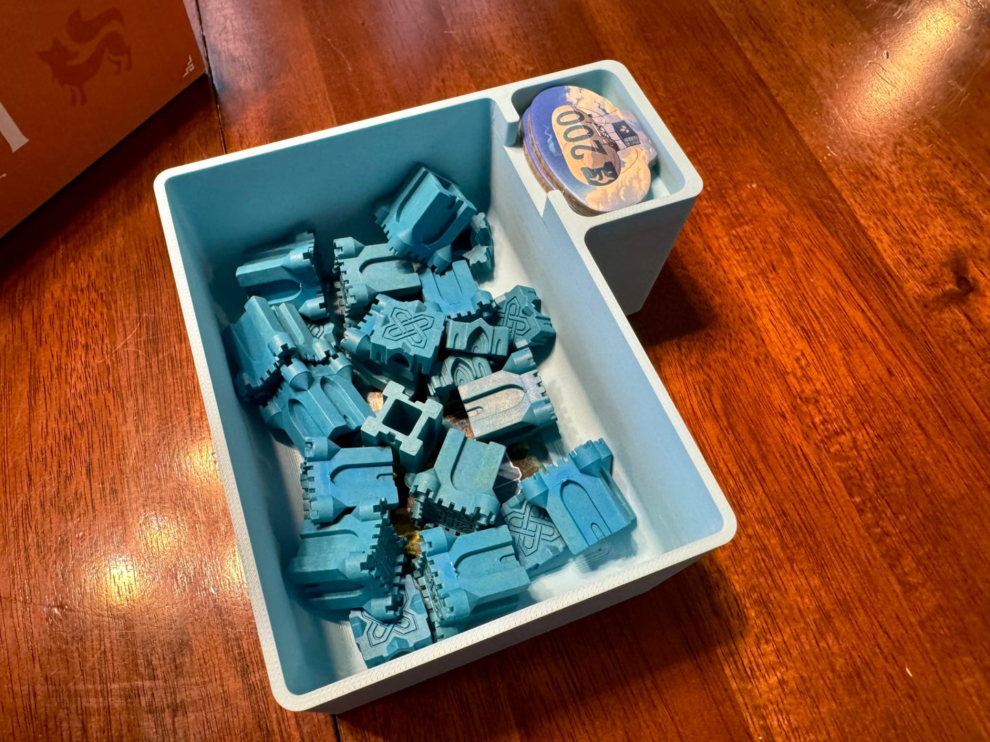 Rebirth Board Game Insert by KreativLayers, featuring organized compartments for game components and cards.