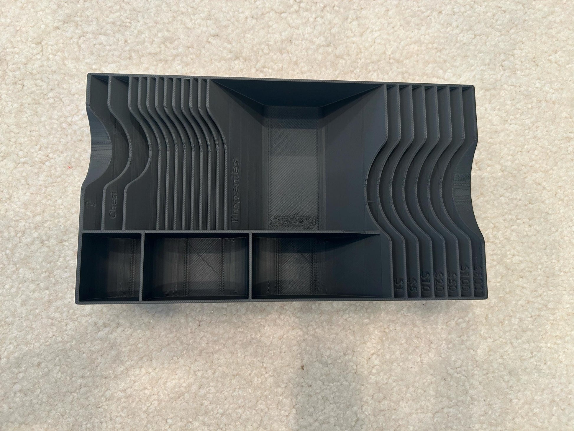 Monopoly Organizer for the Banker - Improved Version with Clean Faces - Made using a HiTech Bambu Lab Printer Setup run on Solar Power