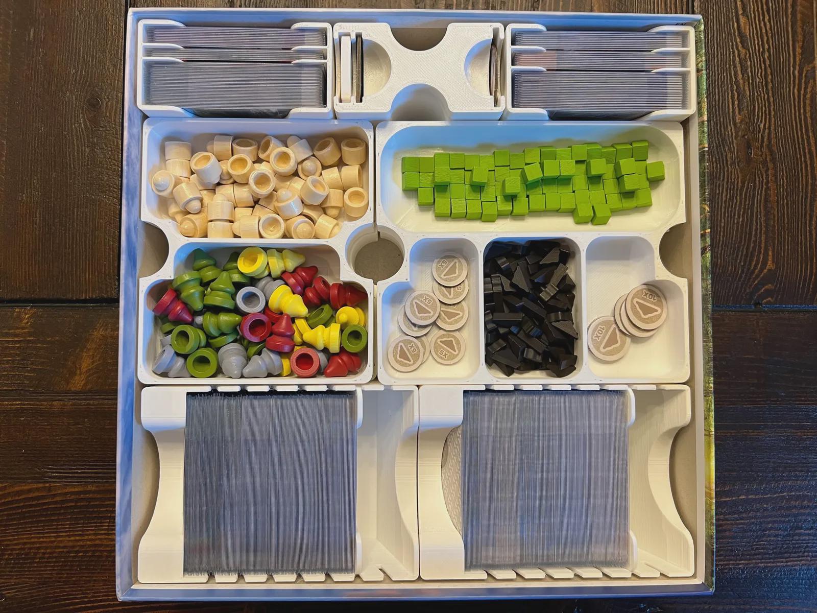 Earth Board Game Organizer Fits Kickstarter Expansion & Extras, Sustainable Solar Print Farm