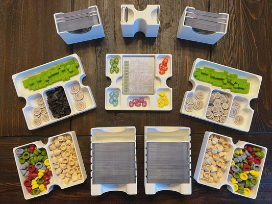 Earth Board Game Organizer Fits Kickstarter Expansion & Extras, Sustainable Solar Print Farm