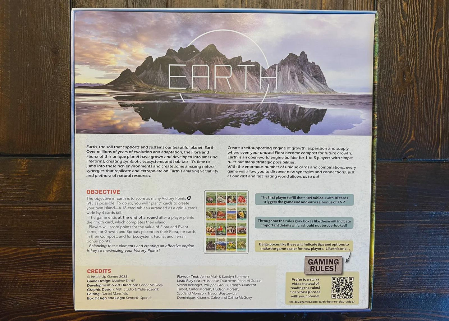 Earth Board Game Organizer Fits Kickstarter Expansion & Extras, Sustainable Solar Print Farm
