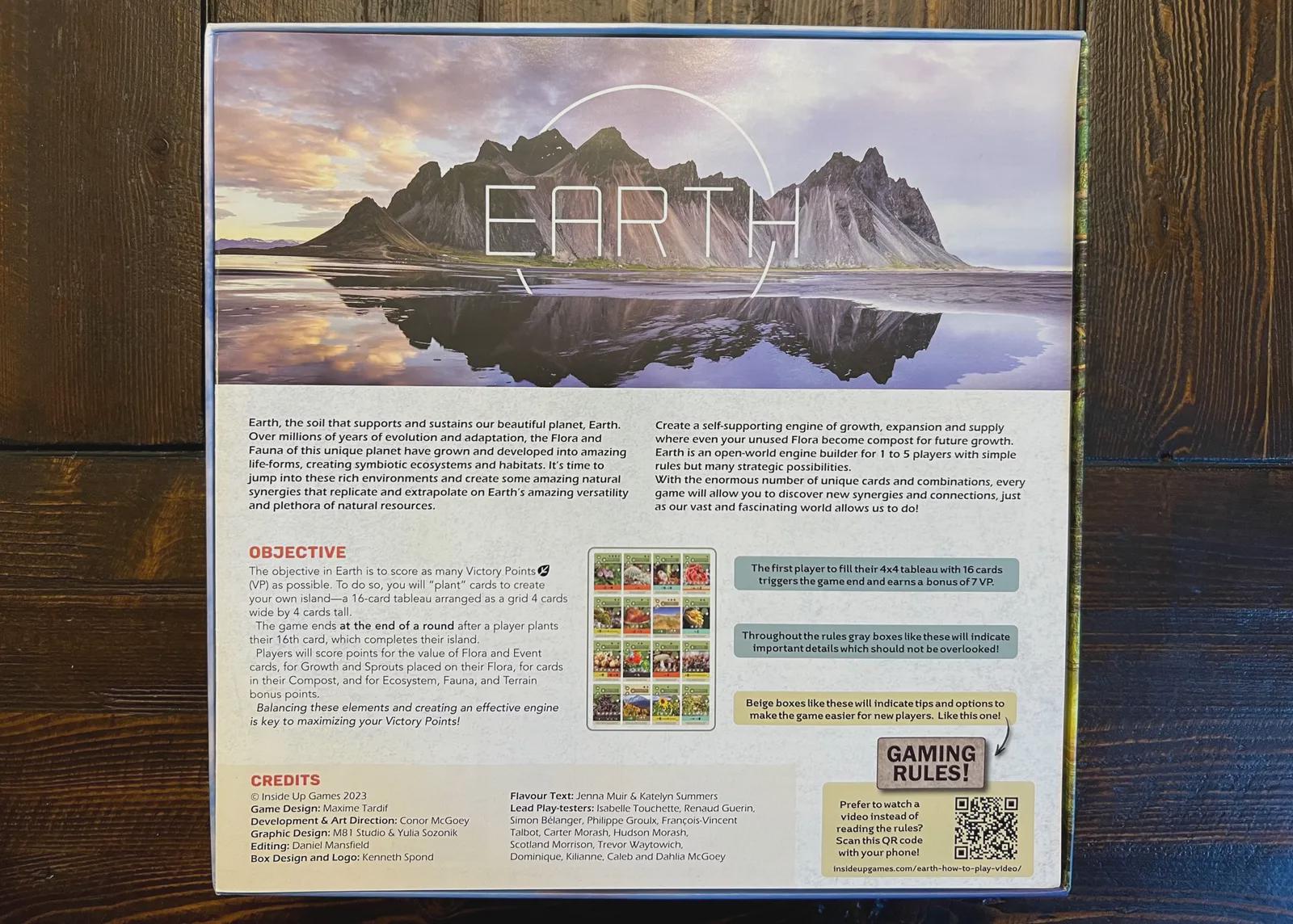 Earth Board Game Organizer Fits Kickstarter Expansion & Extras, Sustainable Solar Print Farm