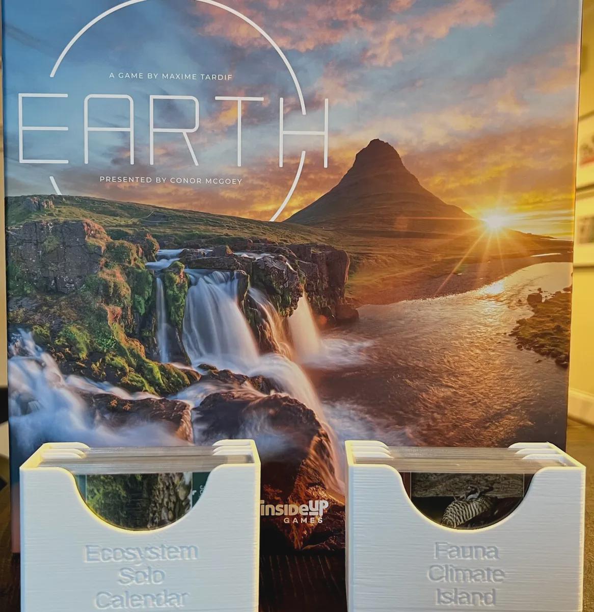 Earth Board Game Organizer Fits Kickstarter Expansion & Extras, Sustainable Solar Print Farm