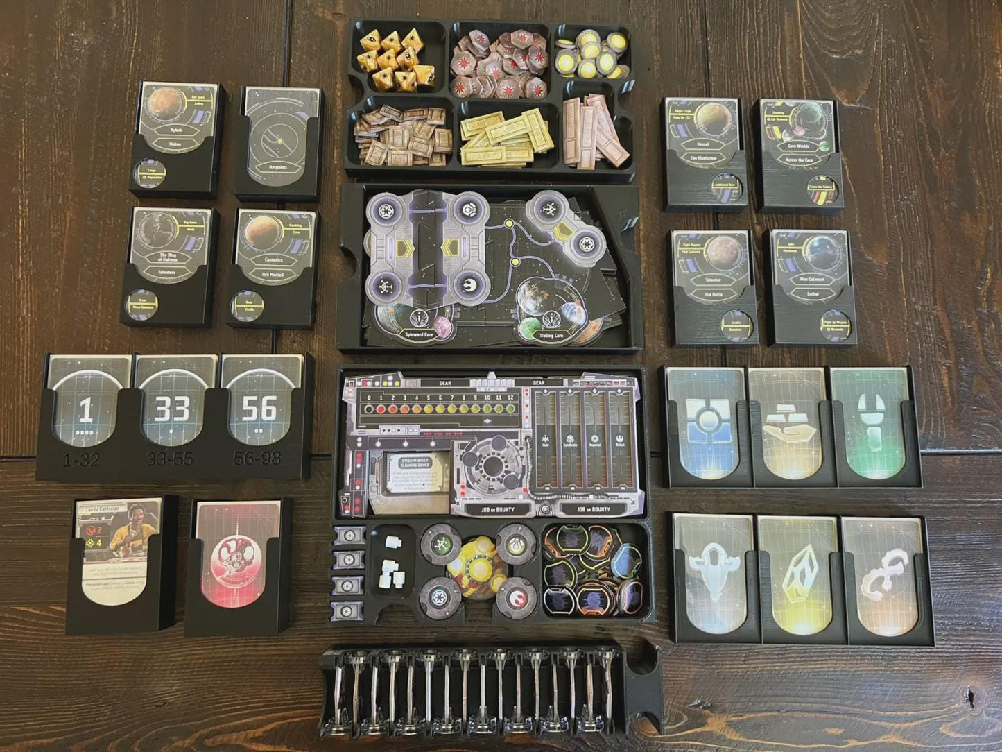 Star Wars Outer Rim Organizer – 3D Printed Insert for Base Game + Unfinished Business Expansion, Eco-Friendly Studio - KreativLayers