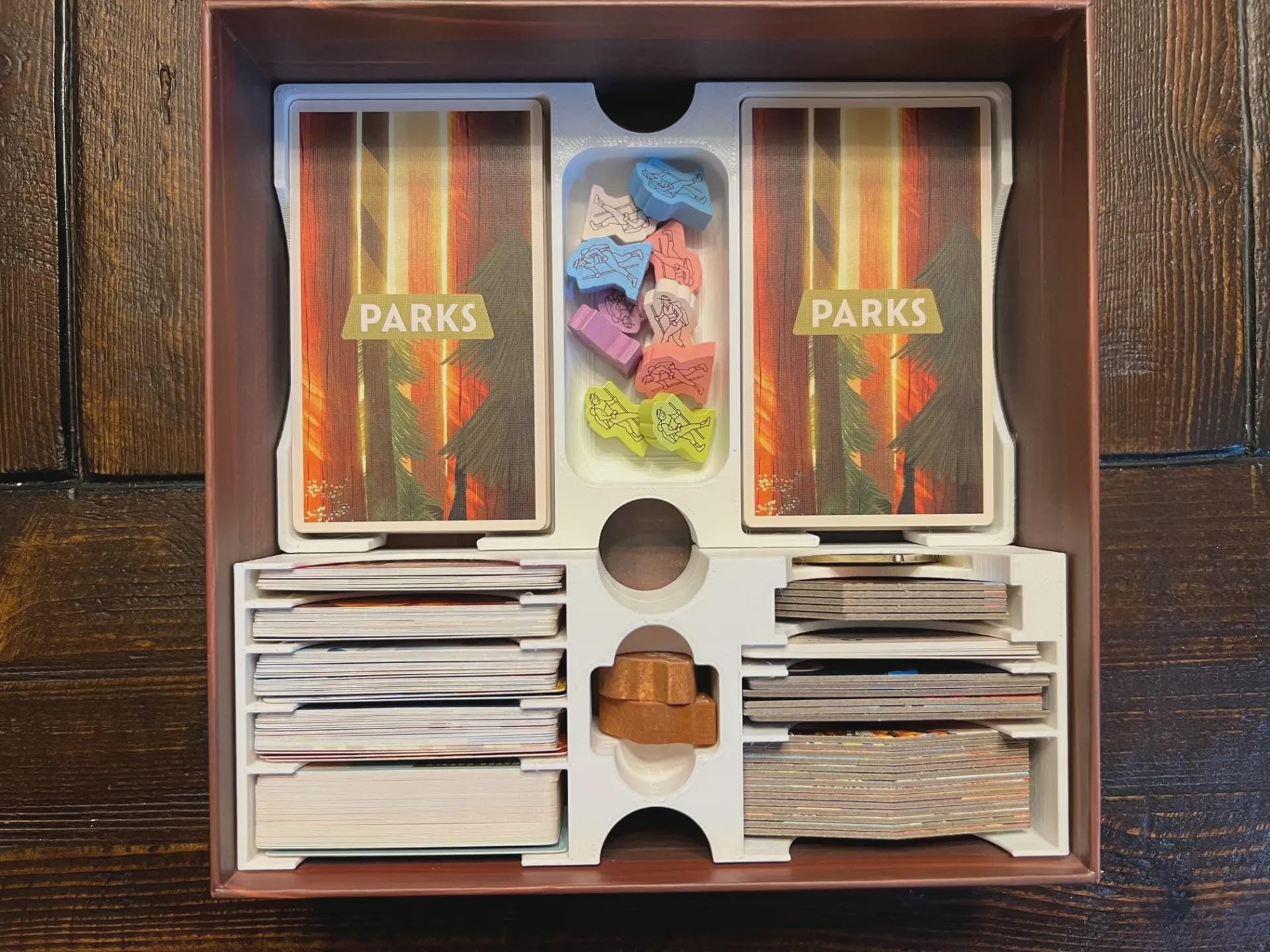 Parks Board Game Insert Organizer – Holds Nightfall & Wildlife Expansions, 3D Printed using Solar Power - KreativLayers
