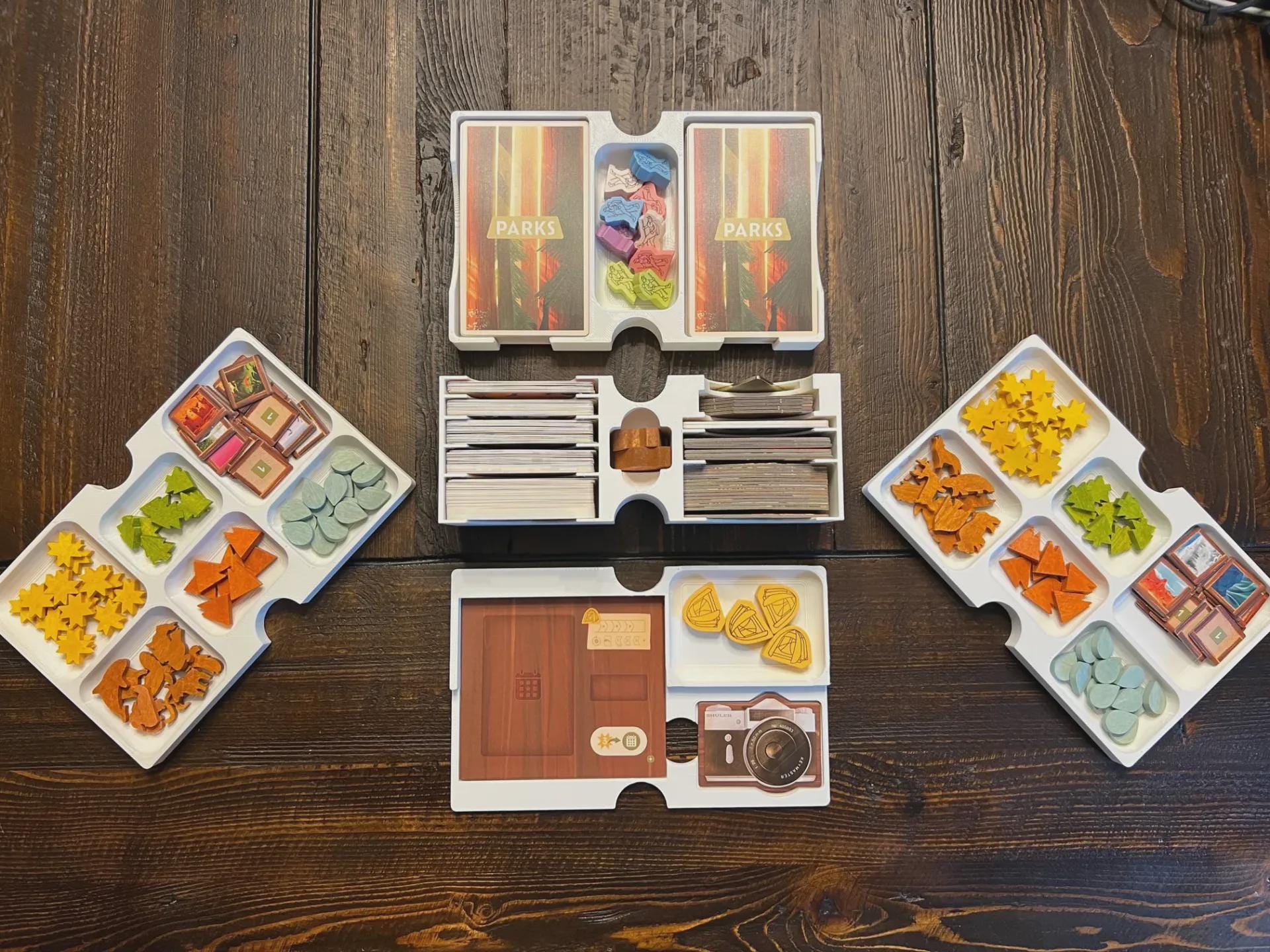 Parks Board Game Insert Organizer – Holds Nightfall & Wildlife Expansions, 3D Printed using Solar Power - KreativLayers