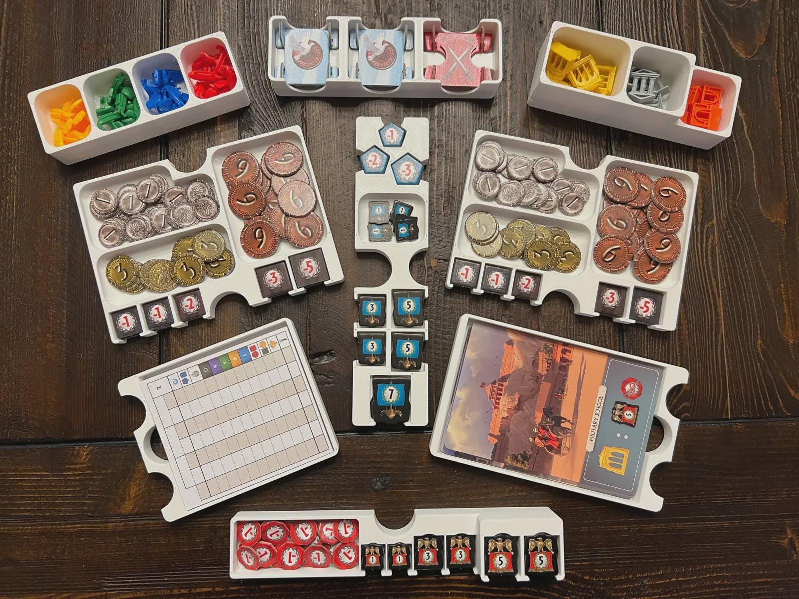 7 Wonders Second Edition Insert – Holds Edifice, Leaders, Cities & Armada Expansions, Eco Friendly Studio