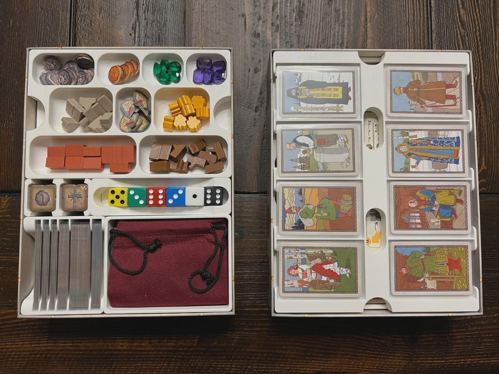 Red Cathedral Organizer with Contractors Expansion, Eco-Friendly Solar Powered 3D Studio - KreativLayers