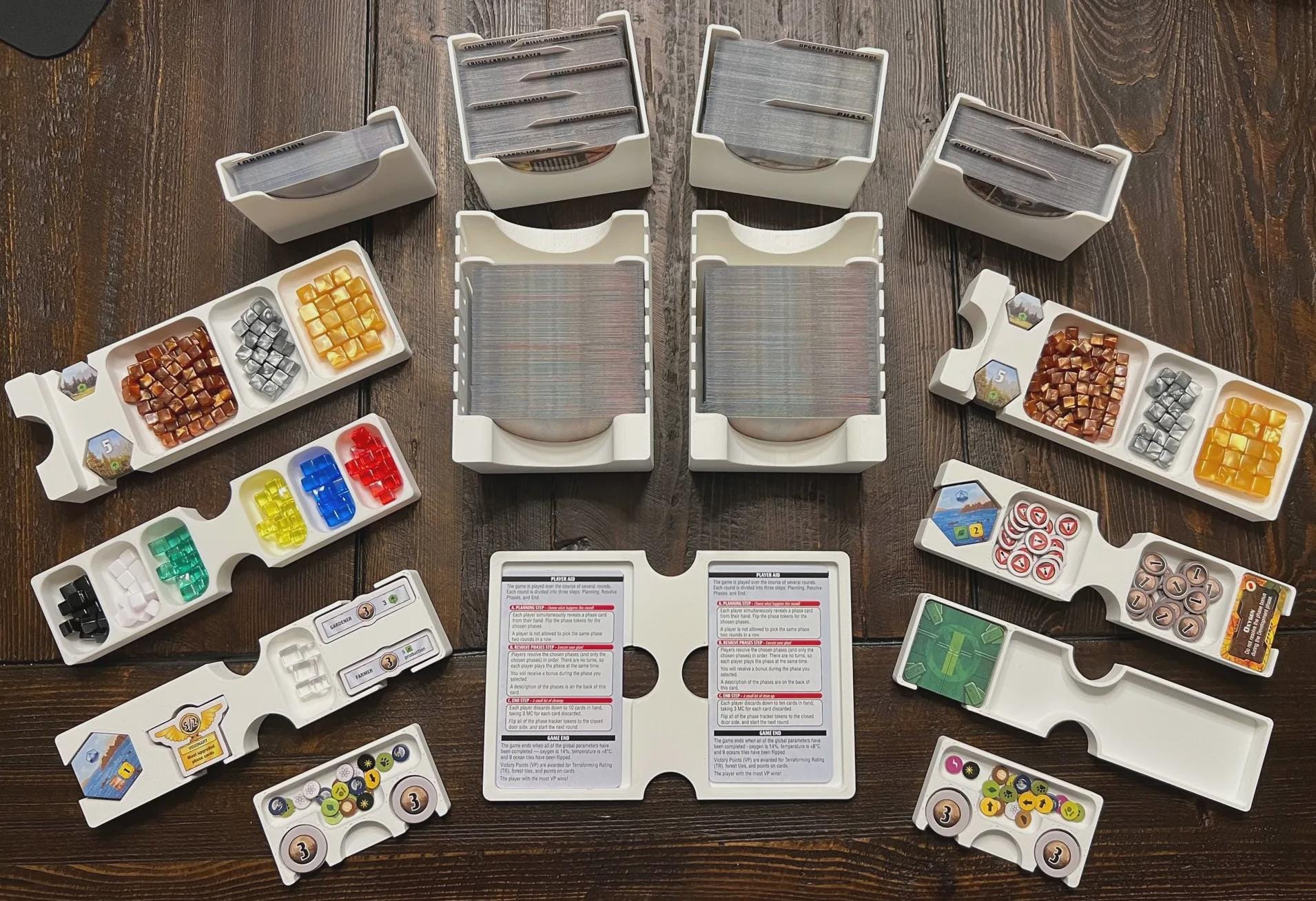 Terraforming Mars: Ares Expedition Insert / Organizer - Holds Discovery, Foundations, and Crisis Expansions - Eco Friendly - KreativLayers