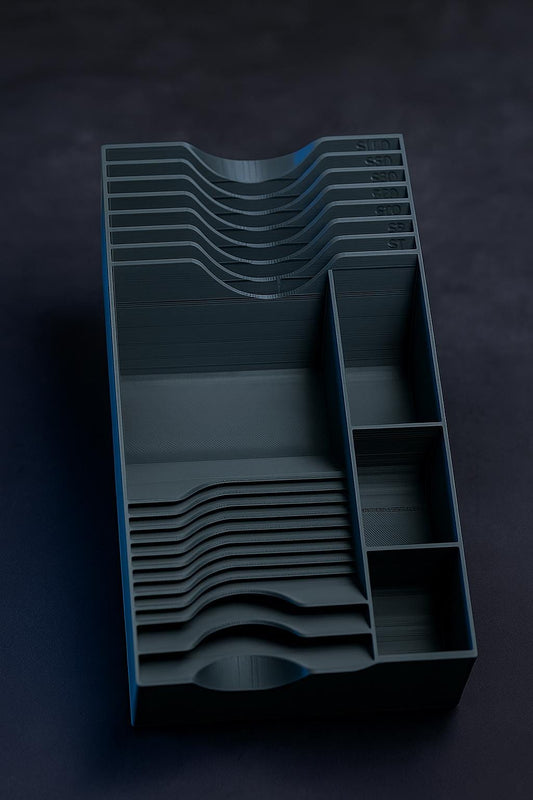 Monopoly Organizer for the Banker - Improved Version with Clean Faces - Made using a HiTech Bambu Lab Printer Setup run on Solar Power