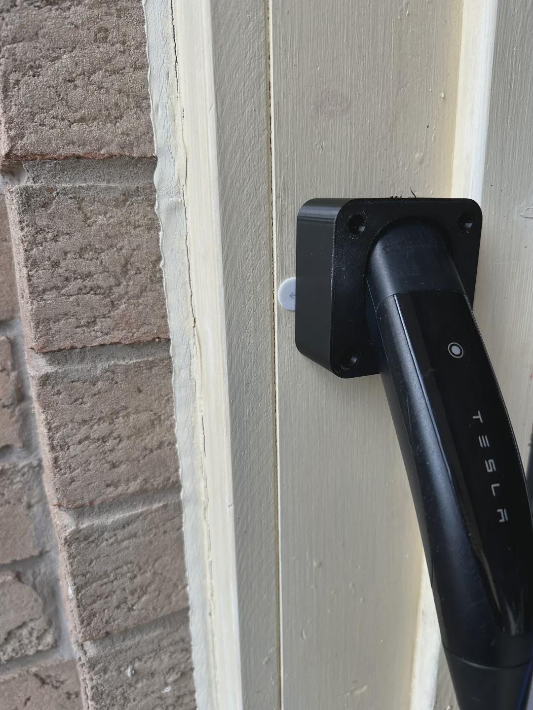 Tesla Wall Charger - Plug Holder - Made using Solar Power and Sustainable Materials for a Greener Tomorrow
