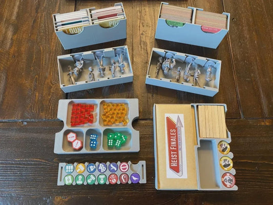 Burgle Bros. 2 Board Game Organizer - Made Using Solar Power and Sustainable Materials