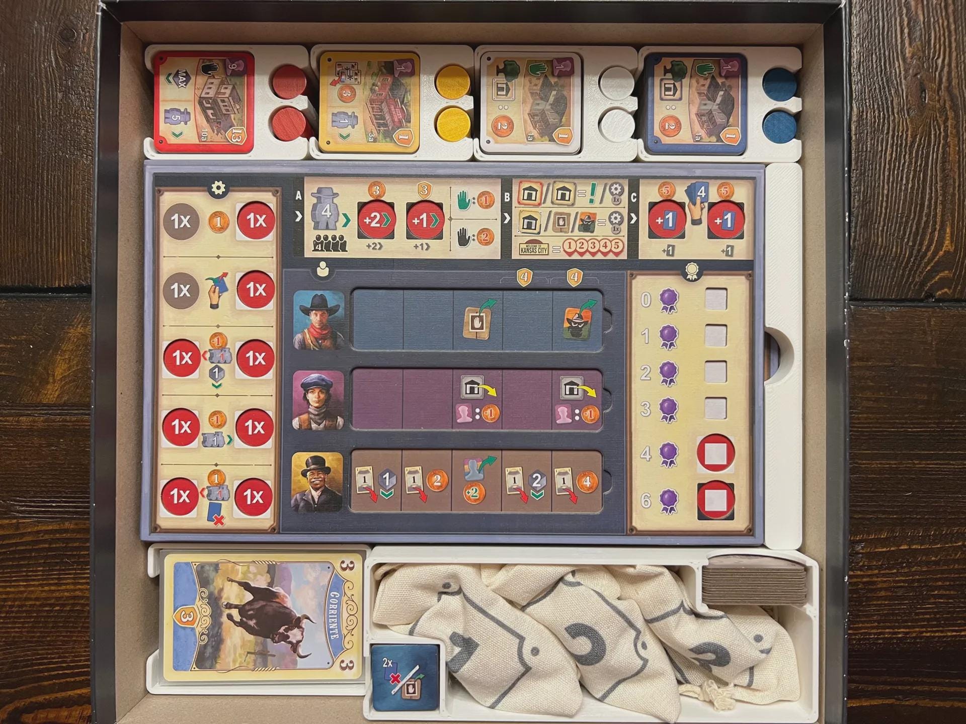 Great Western Trail 2nd Edition Organizer for Rails to the North + Base Game, Eco Friendly Studio, Solar Powered - KreativLayers