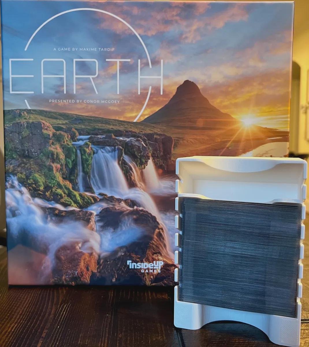 Earth Board Game Organizer Fits Kickstarter Expansion & Extras, Sustainable Solar Print Farm