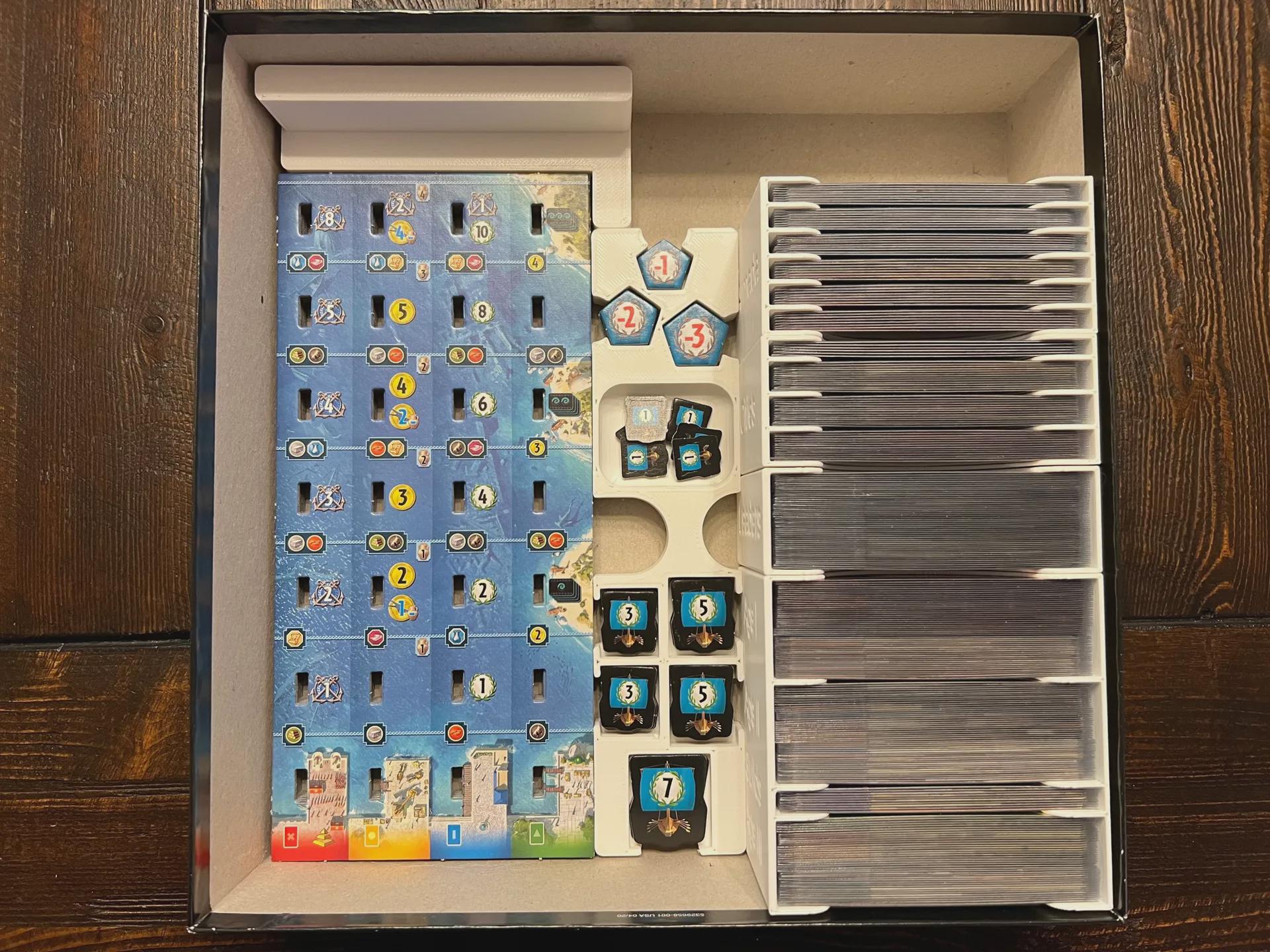 7 Wonders Second Edition Insert – Holds Edifice, Leaders, Cities & Armada Expansions, Eco Friendly Studio