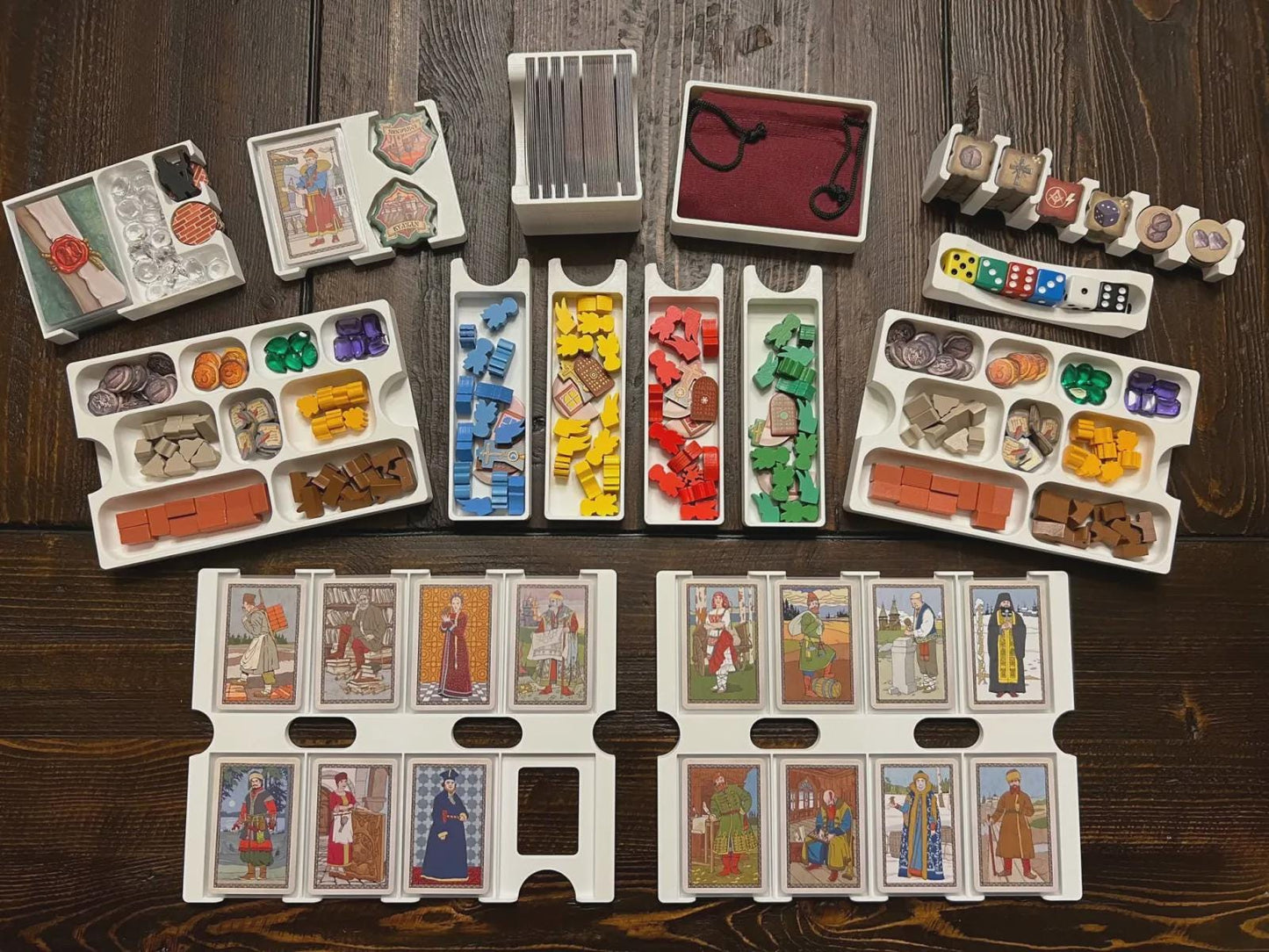 Red Cathedral Organizer with Contractors Expansion, Eco-Friendly Solar Powered 3D Studio - KreativLayers