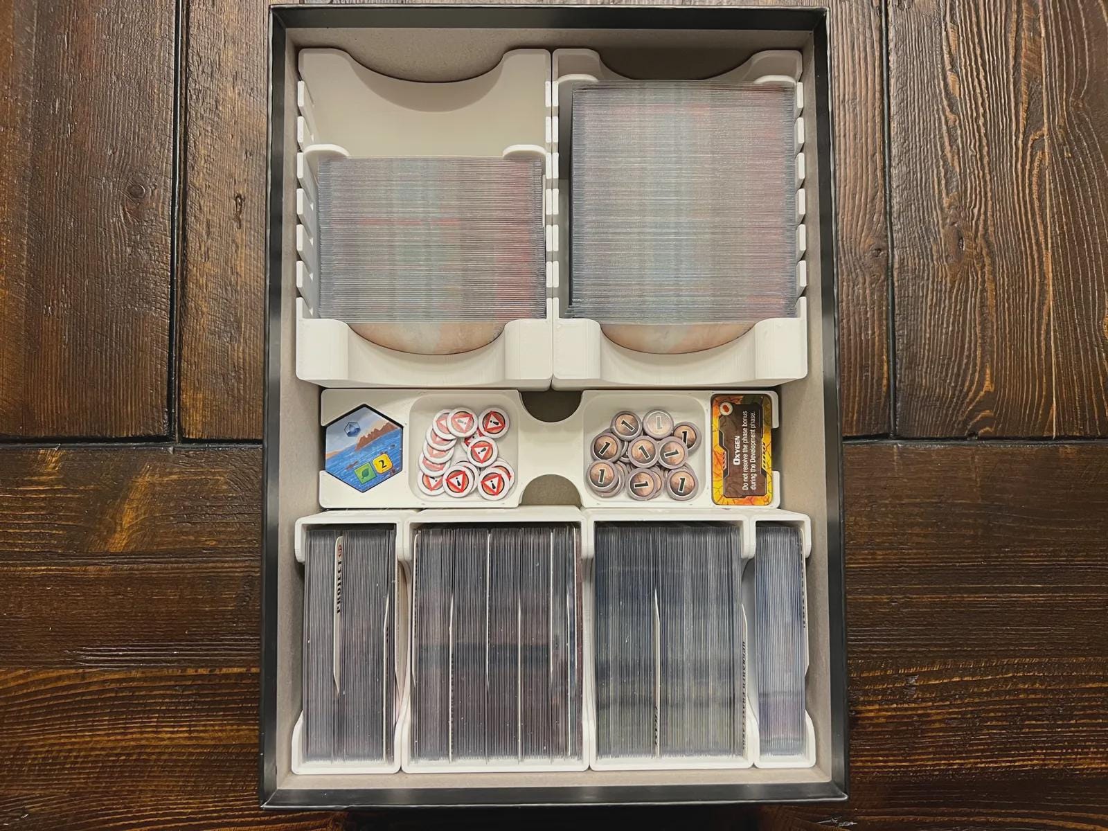 Terraforming Mars: Ares Expedition Insert / Organizer - Holds Discovery, Foundations, and Crisis Expansions - Eco Friendly - KreativLayers