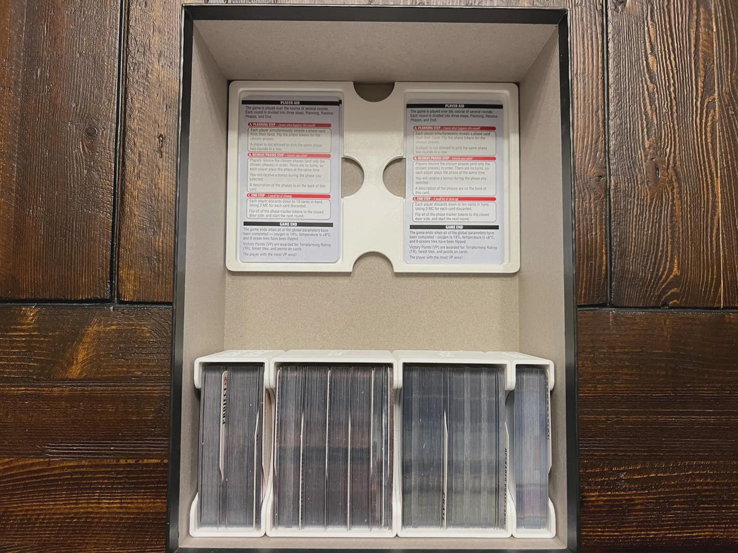 Terraforming Mars: Ares Expedition Insert / Organizer - Holds Discovery, Foundations, and Crisis Expansions - Eco Friendly - KreativLayers